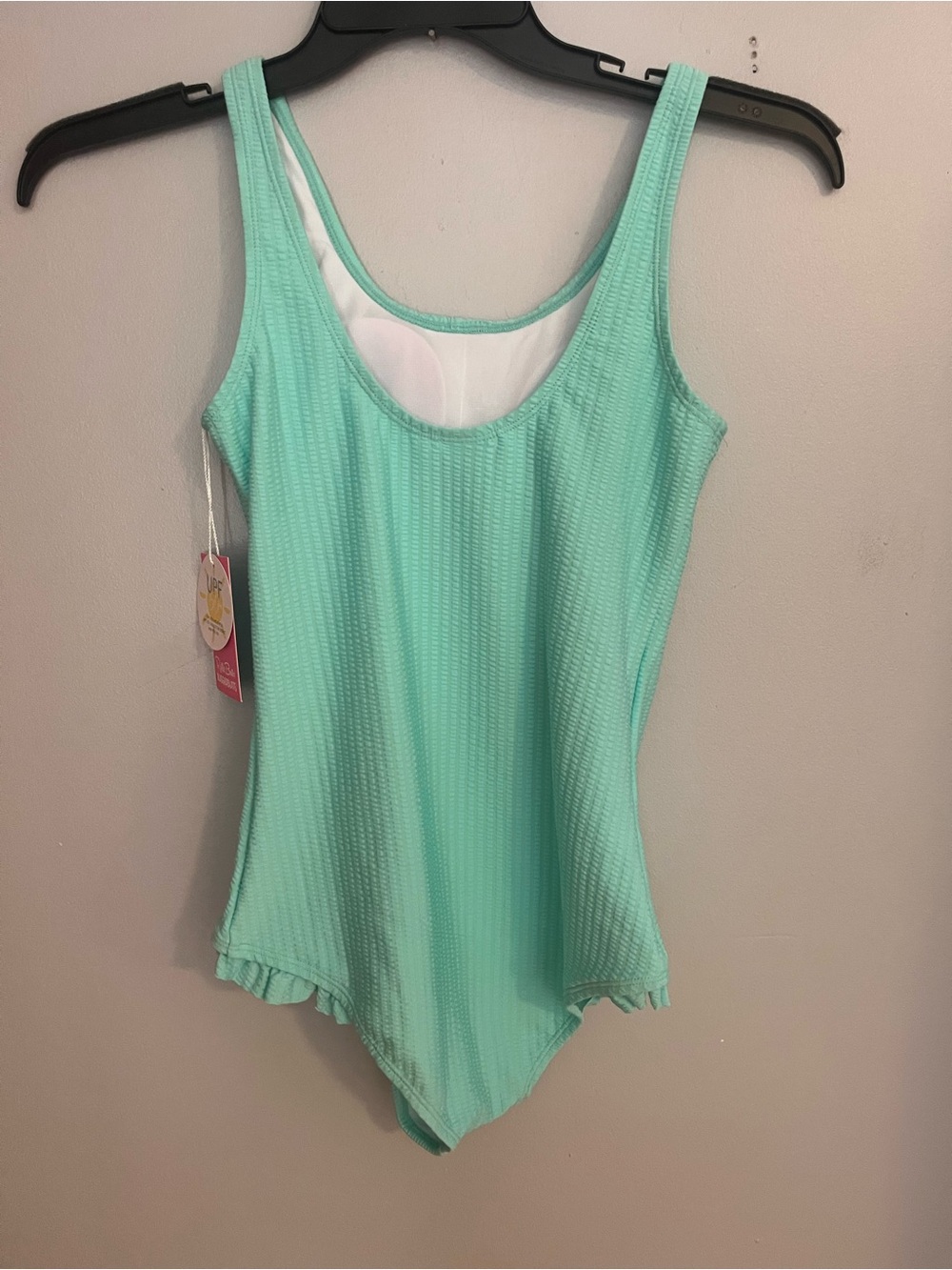 Ruffle Butts Mint‎ Ribbed One-Piece - Picture 2 of 4